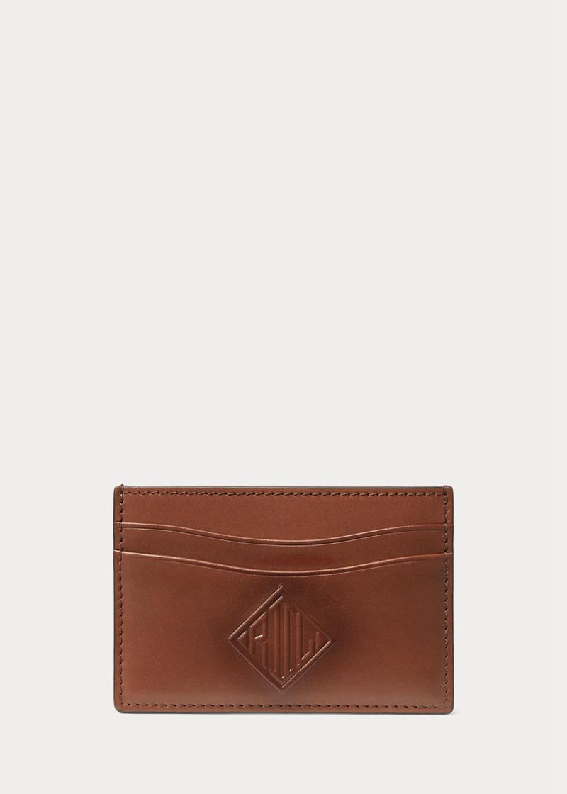 パープル レーベル 財布 メンズ ブラウン Monogram Vachetta レザー Card Case TDFMG3679